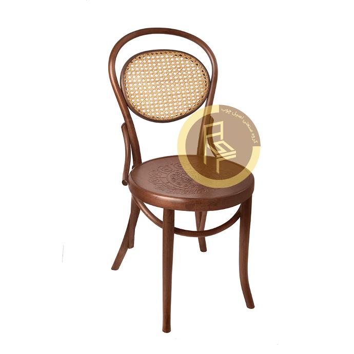 صندلی چوبی حصیری C35