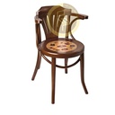 صندلی چوبی دسته دار کف معرق C16